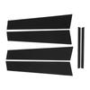 6PCS Pillar Post Trim Kit Tough PC Door Window Pillar Post Glossy Black Cover Replacement for Acura