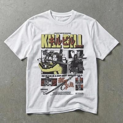 Kill Bill Japanese Style Retro Mens Tshirt Summer New Mens and Womens Casual Fashion Tshirt