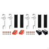 16 Pieces Pool Cue Repair Snooker Tip Set Portable Billiard for Practice