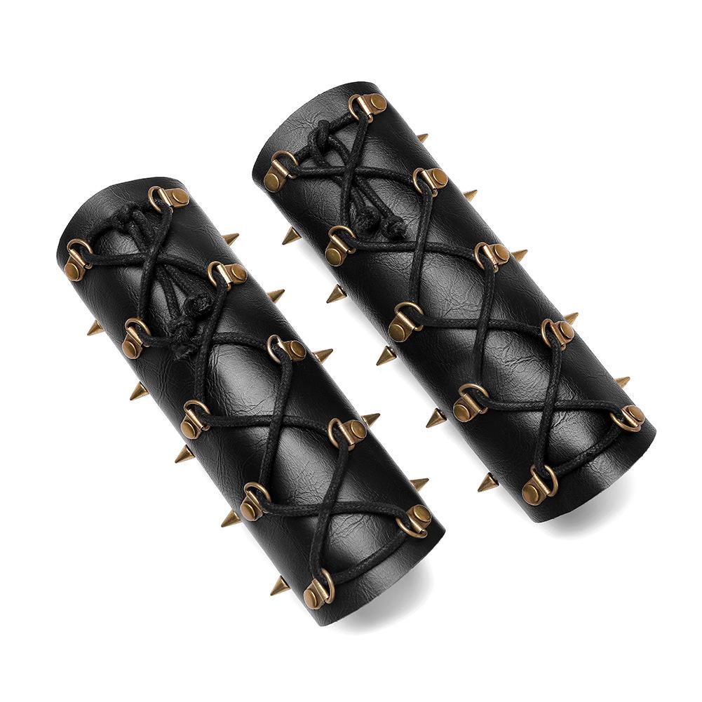 Temu Vintage Style Steampunk Bracelet Female Halloween Bracer Festival Party Arm Ring Costume Bracelet