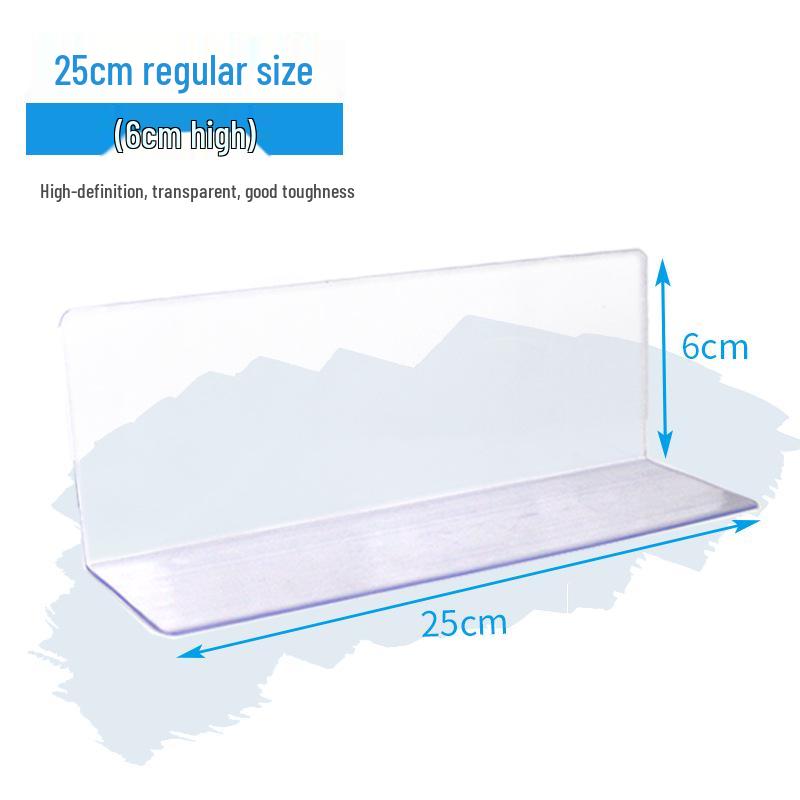 Plastic Shelf Divider for Small Items In Supermarkets and Convenience Stores