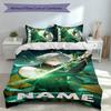 3pcs Custom Name Genshin Impact Characters Set,Includes 1 Duvet Cover and 2 Pillowcases,All-season Bedroom Decor