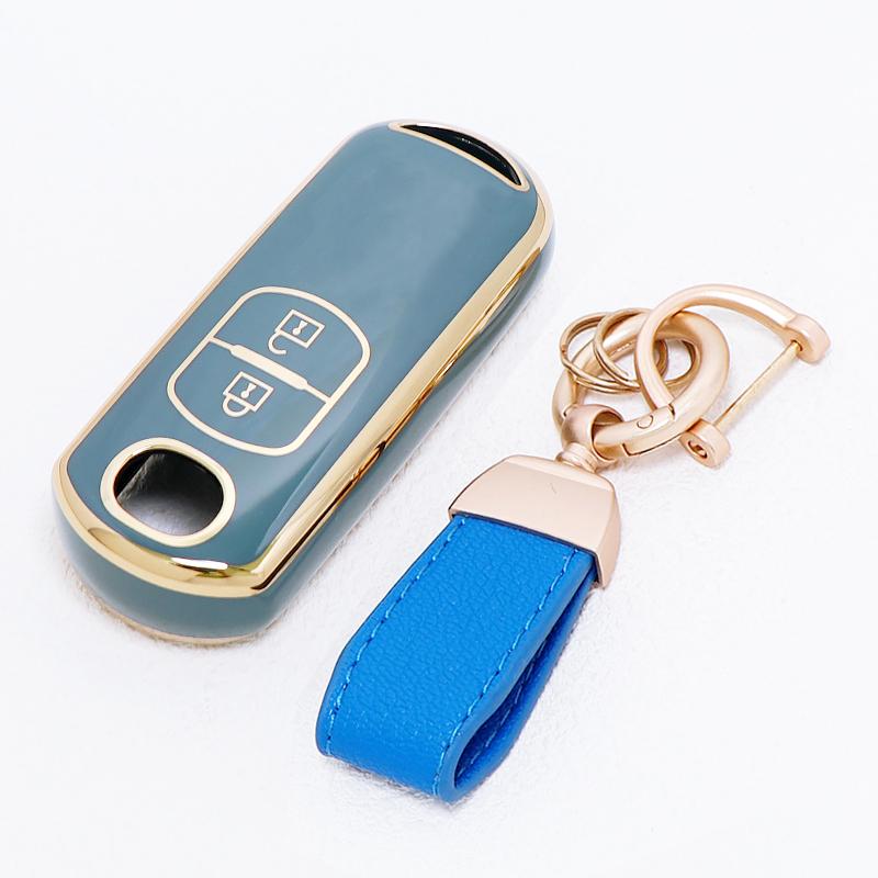 2 Buttons Tpu For Mazda 2 3 6 Axela Atenza Cx-5 Cx5 Cx-3 Cx-7 Cx8 Cx-9 Car Key Case Cover Shell Fob Holder Keyless Protector