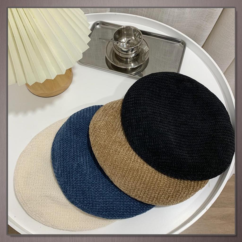 CP896 [One Limitation] Beret, Autumn/Winter, Simple, Stylish, Fluffy, Elegant, Women's (Beige)