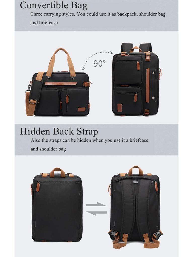 Mångsidig Canvasryggsäck för Män med Hög Kapacitet