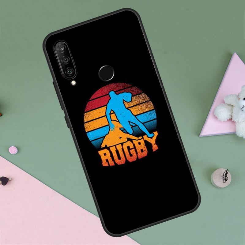 Rugby For Huawei P30 P40 Lite P60 Pro Nova 7i 8i 11i 12i 12s 10 9 SE Y90 Y60 Y70 Y72 Y61 Y91 Case