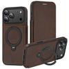 Wireless Charging Flip Phone Case For iPhone 18 17 16 15 14 13 12 Pro Max For Magsafe Leather Case Cards Slots Kickstand Cover