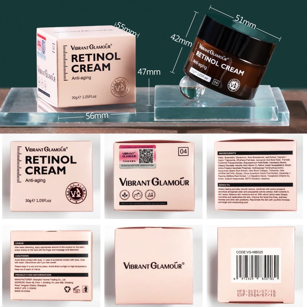 Hisome Retinol Moisturizer Cream For Face   Firming Anti Aging Women Face Cream  