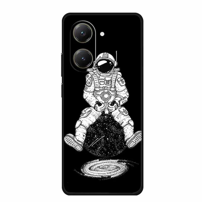 Schwarze Silikonhülle für Xiaomi Poco C71 Redmi A5 4G 4G Hülle Cartoon Katze Weiche Rückabdeckung für Poco M7 4G Plus X7 Pro Handyhülle