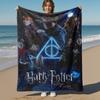 1 peça Harry Potter Relíquias da Morte Cobertor de Flanela para Exterior Todas as Estações Macio e Quente, viagem, Presente para Decoração de Casa-1031263