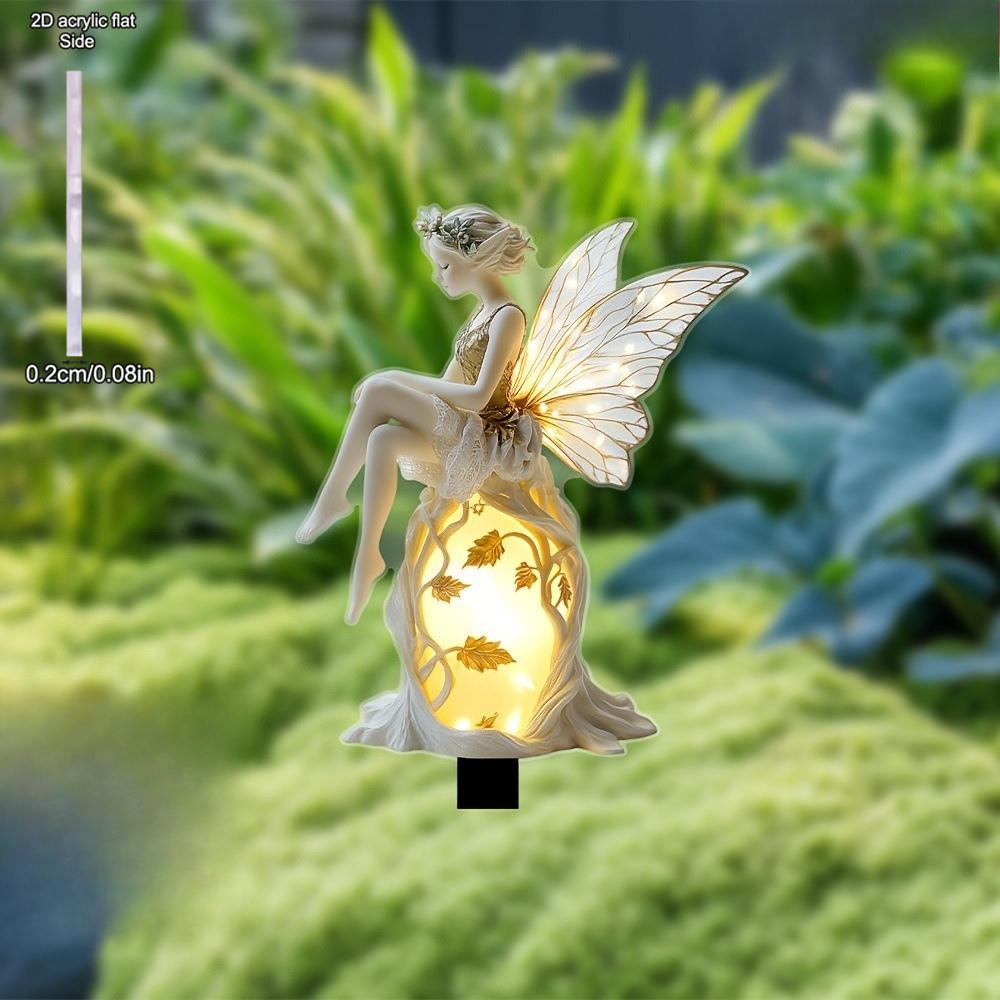 Květinové vílí dekorace do domácnosti Miniaturní figurky Dekorace pro vílí zahrádku, Odolný akrylový nápis, Akrylová nápisová dekorace, Novinka pro domácí dekor