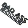 2pcs Bad Ass Edition Metal Emblem Car Badges Badass 3D Sticker Decal Black White