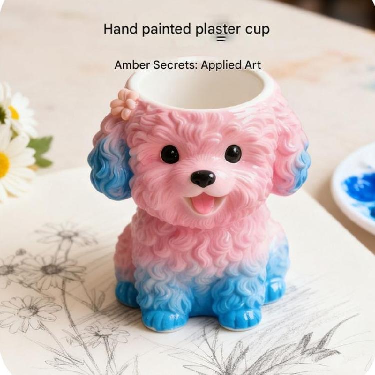 Easy Demold Silicone Mould for Handmade Succulent Planter Creative Dog Flower Pots Making Mold Jewelry Making Tool