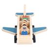Kleinkinder Holzflugzeug Spielset Passagierjet Spielzeug Pädagogisches Flugzeugmodell SpielzeugFlugzeug
