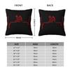 Custom Heartbeat Rossia Russia Cccp Cushion Cover 40X40Cm Ussr Velvet Luxury Pillow Case