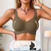 Plus Size Beauty Back Lift Up Bra, Seamless Wireless Push Up Side Support Hook Closure Bra