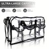 PVC Transparent Cosmetic Bag Waterproof Large Capacity Travel Organizer Multifunctional Beach Swimming Storage Shoulder Tote