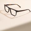 Unisex Retro Square Acetate Frames Trendy Men Rectangle Anti Blue Light Photochromic Optical Eyeglasses for Prescription Lenses