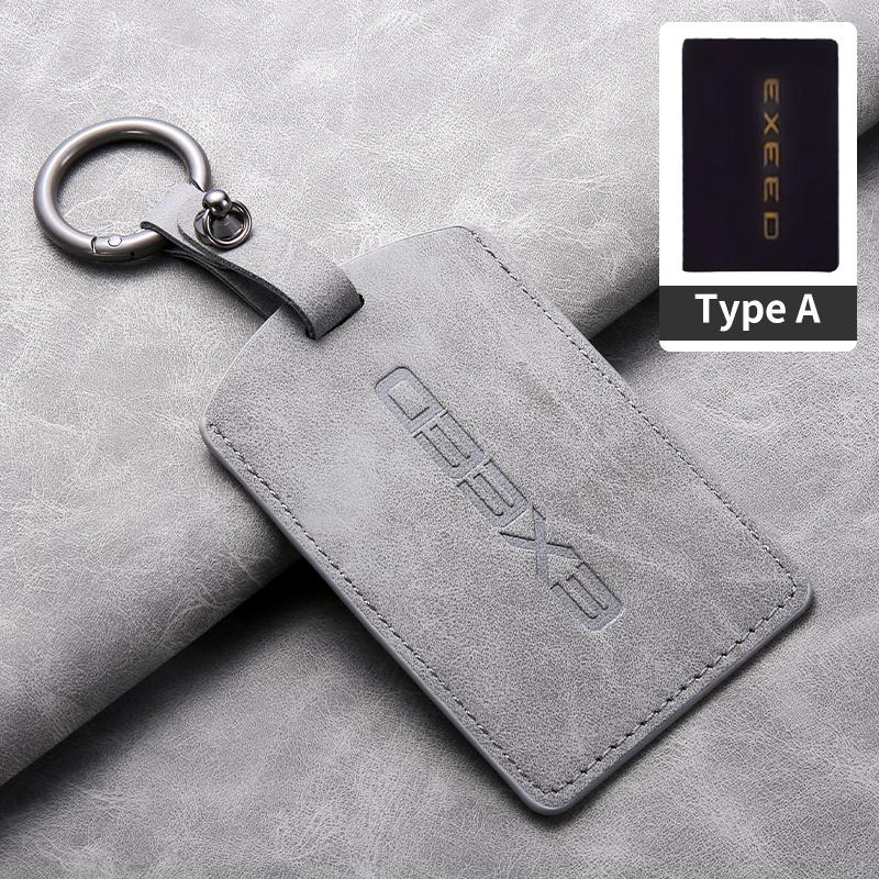 

Sheepskin Car Key Case for Chery Exeed RX VX LX TXL FL NFC Card Remote Protection Guard Cover Shell Keychain Fob Accessories