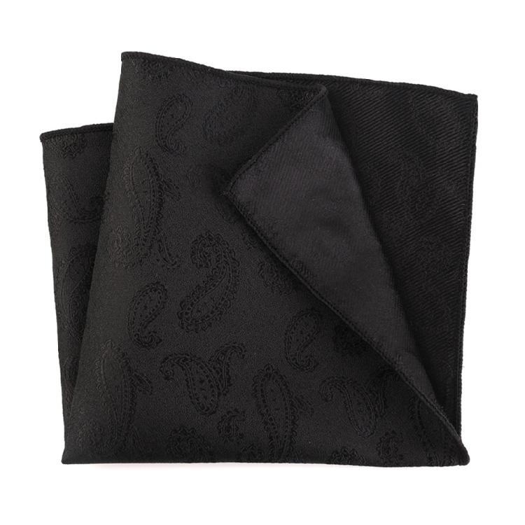 Chusteczka 25,5x25,5cm z Ciemnym Wzorem dla Pana Młodego Ślub Biznesowa Chusteczka