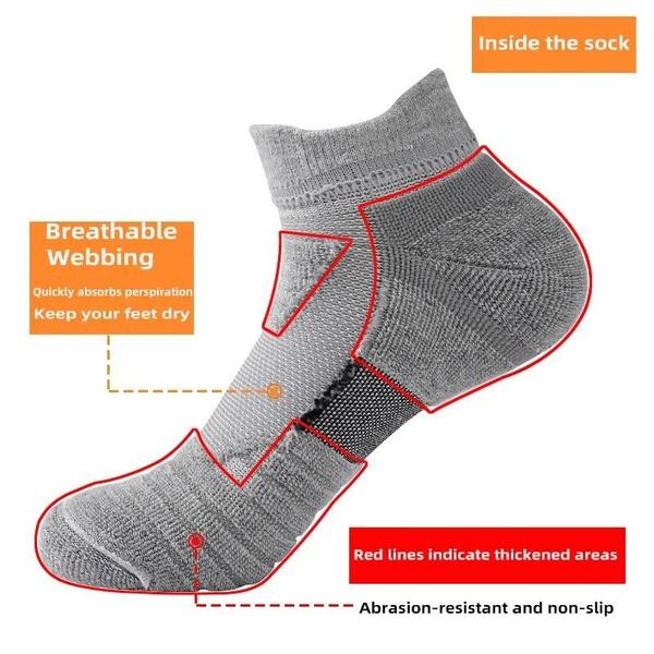 3 Pairs Anti-slip Football Socks Men Women Cotton Sock Short Long Tube Soccer Basketball Sport Socks Breathable Deodorous Socks 39-45