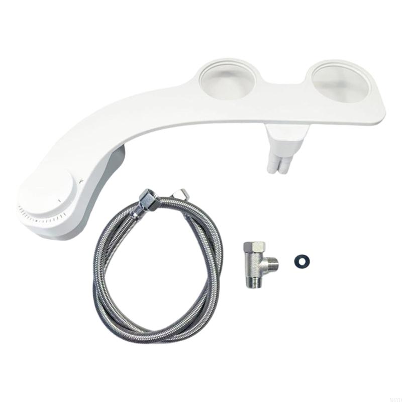 Double Nozzles Sprays Hot Cold Water Toilet Washer Bidet Auto-Cleaning Wash for Rear Or Female Washing Sanitizing M4YD