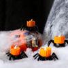 Halloween Pumpkin Lamp Atmosphere Decoration Props LED Electronic Candle Light Luminous Spider Night Light Ornament