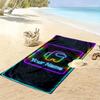 Among Us Custom Name Print Beach Towel, Large Soft Quick Dry Towel for Beach Camping Swimming