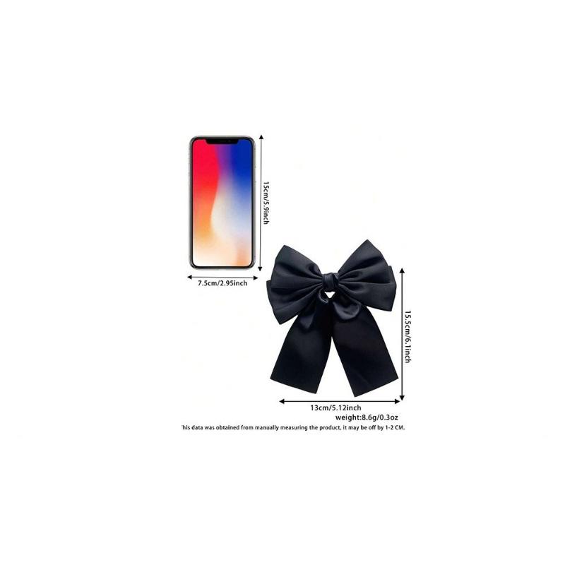 Double Webbing Bow Hairpin Duckbill Clip Premium Sense Versatile Satin Back Head Female Hairpin Hair Accessories