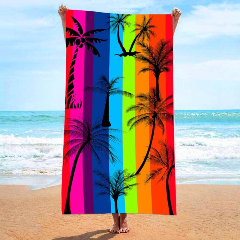 Ultra Absorbent Microfiber Beach Towel With Sea Turtle Print Quick Dry Large Size 70x140cm Pool Vacation Travel
