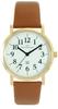 [The Clock House] Universal Design Simple Easy-to-Read Wristwatch MUD5001-WH2B Men's Brown