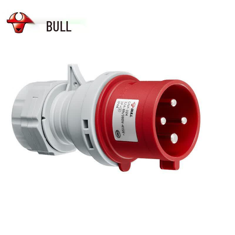 BULL 32A 4-Pin Waterproof Industrial Plug 380V