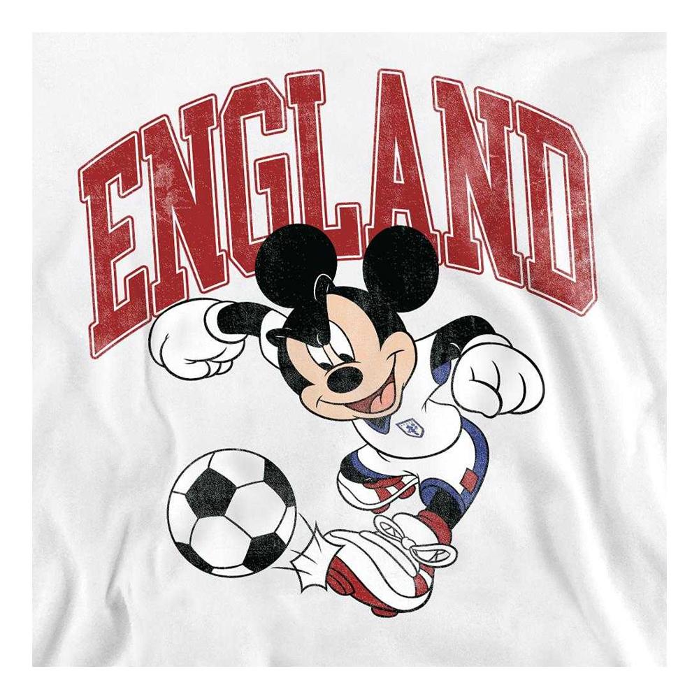 Disney Unisex Adult England Football Mickey Mouse Sweatshirt