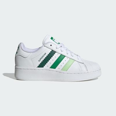 SUPERSTAR XLG W încălțăminte pantofi albi ORIGINALS dama IF9121 încălțăminte alb/verde colegiu/verde