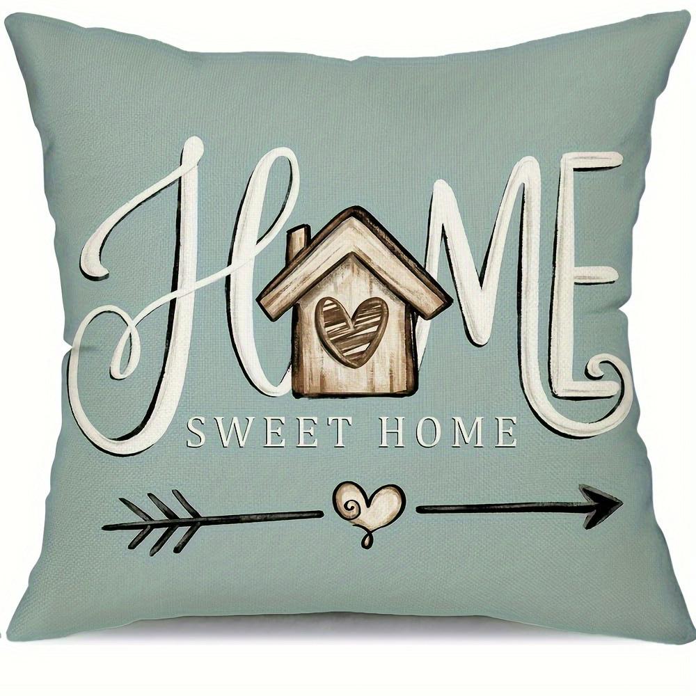 Sweet Home Pattern Design, Soft and Comfortable, Sofa and Chair Cushion Cover, Suitable for All Kinds of Rooms and Places