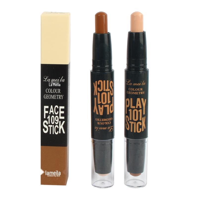 Dual-Ended Contour & Highlighter Stick: Nose, Face & Eye Brightening for Men & Women