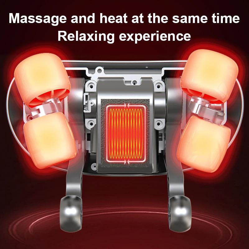 Trapezius Massage Pillow Wireless  Electric Car And Home Massager  Heating Waist Neck Leg Cervical Shiatsu Kneading Massagers