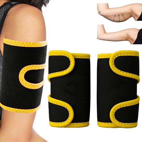 Arm Trimmer for Men Women Neoprene Compression Sauna Sweat Arm Trainer Sleeve Adjustable Slimmer Band Wraps for Workout Sport