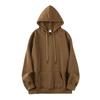Unisex Retro Japanese Earth-Tone Fleece-Lined Heavyweight Hoodie