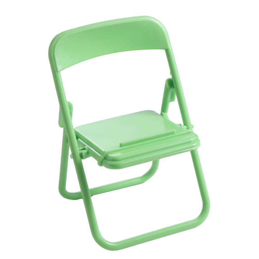 Niedlicher Kunststoff-Handyhalter ABS Dekorativer Mini-Stuhl-Handyständer Tragbarer Mini-Stuhl Mini-Handyhalter Damen