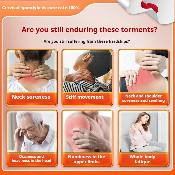 Professional Cervical Spondylosis Patch: Effective Relief for Nerve Pain, Stiff Neck & Soreness. Warming Therapy, Unblocks Meridians.