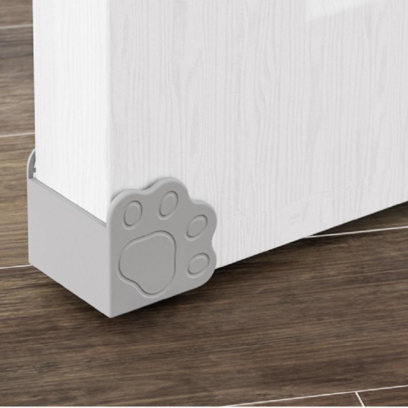 Cute Cat Paw Door Edge Corner Wrapped Furniture Corner Guards Child Baby Safety Silicone Door Corner Protector Edge Cover
