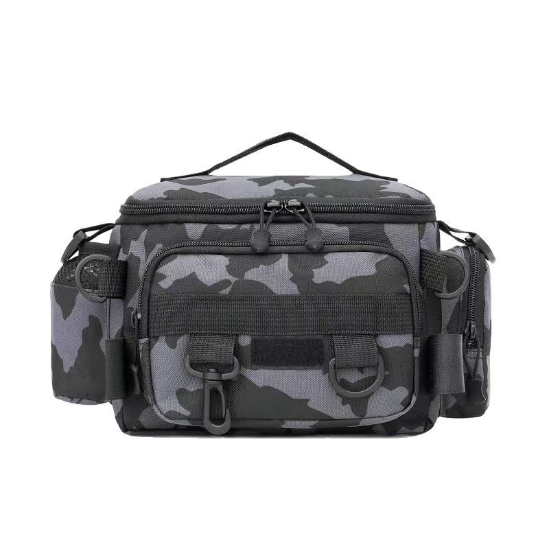 Multifunctional Fishing Waist Bag with Rod Holder and Large Capacity Storage