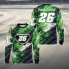 Custom Diy Paint Splash Racing Sports Jersey Personalized Name Number Text Long Sleeve Motocross Shirt For Dirt Bike Enthusiasts