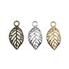 Filigree Leaf Charms Antique Alloy Pendants For Nature Inspired Jewelry