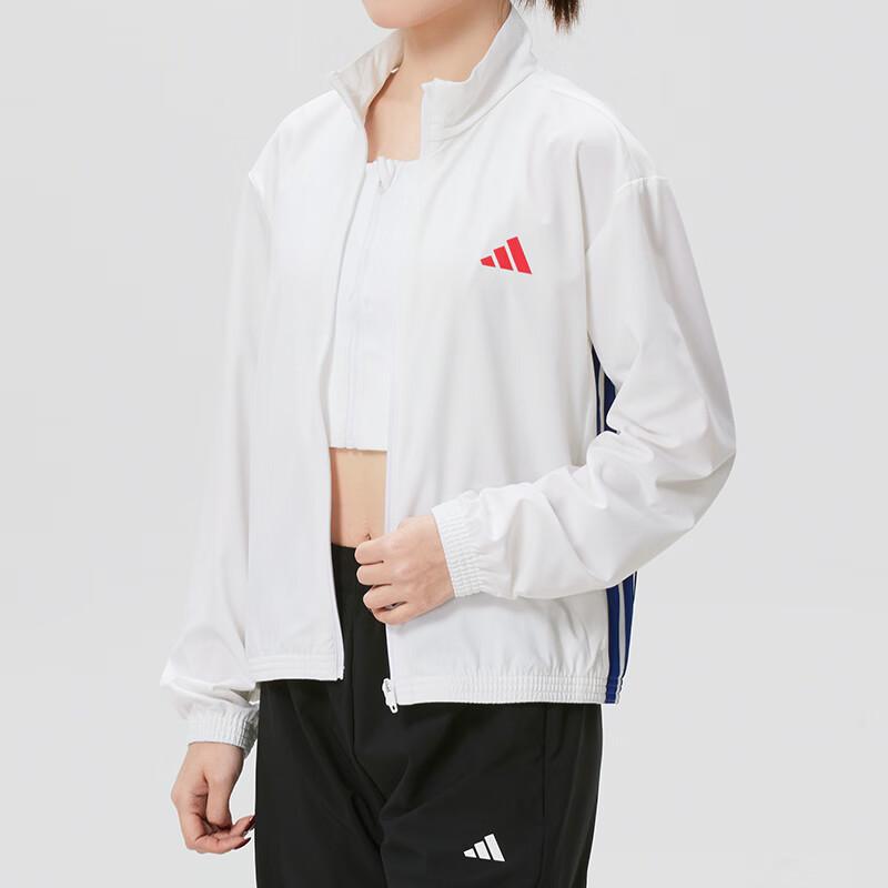 adidas Windproof Woven Stand Collar Running Jacket Women Jacket KH0178