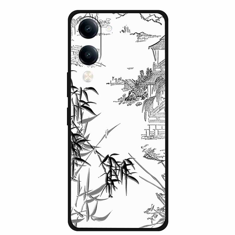 

For Vivo Y04 Y04S Y37C 3D Cover Soft TPU Silicone Phone Case Bumper for Vivo Y 04 04S 37C Embossed Flower Blossoms Relief Para Vivo Y37C 4G