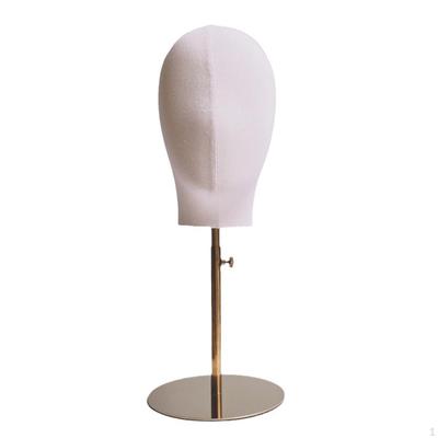 Canvas Blokhoofd Hoed Display Standaard Tafel Training Pruik voor Hoofddeksel Pet Thuis