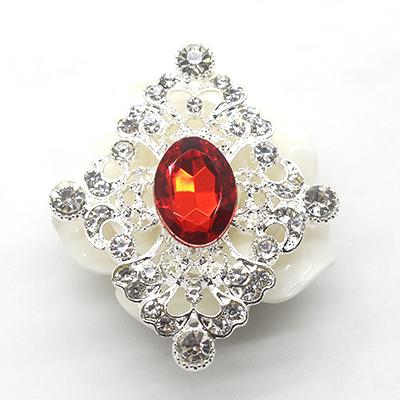 New Fashion 10Pcs 40*46mm Metal Acrylic Crystal Rhinestone Buttons For Craft Embellishment Diy Clothing Decorative Accessories