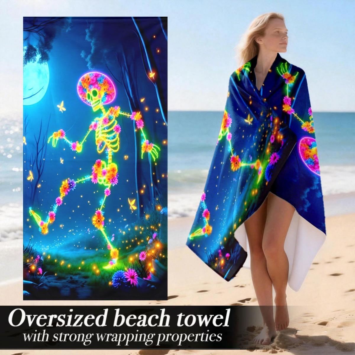 

Luxury Oversized Beach Towel | Soft Extra Large Microfiber Towel With Strong Wrapping Properties | Perfect For Camping, Easter G W30*H60(CM)